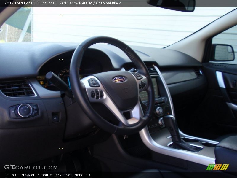 Red Candy Metallic / Charcoal Black 2012 Ford Edge SEL EcoBoost