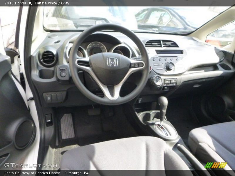 Taffeta White / Gray 2013 Honda Fit