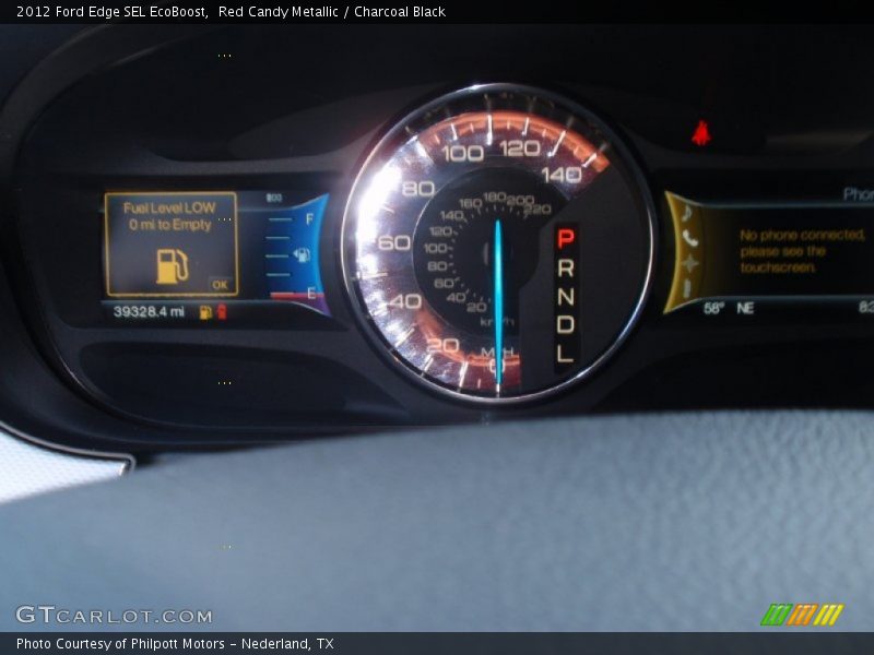 Red Candy Metallic / Charcoal Black 2012 Ford Edge SEL EcoBoost