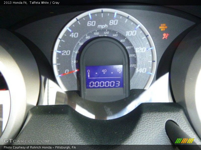 Taffeta White / Gray 2013 Honda Fit