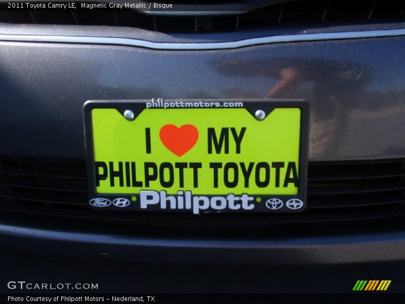 Magnetic Gray Metallic / Bisque 2011 Toyota Camry LE