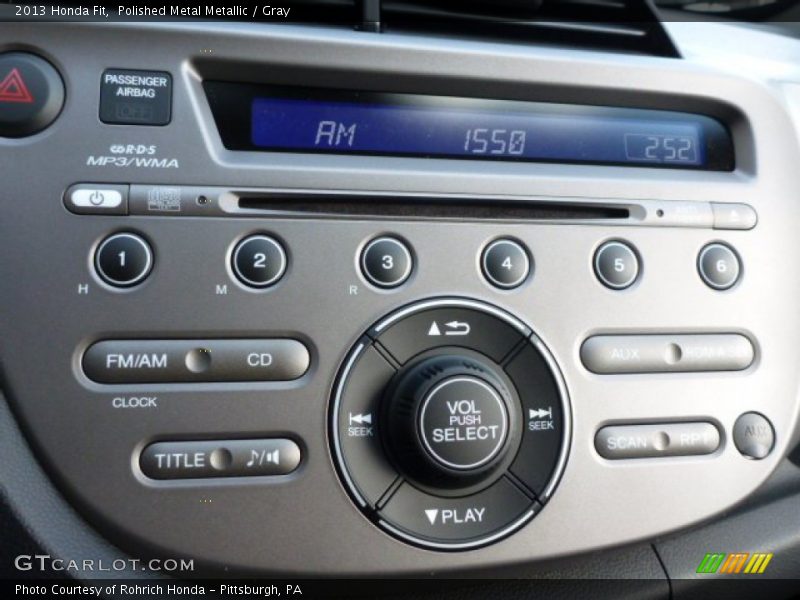 Polished Metal Metallic / Gray 2013 Honda Fit