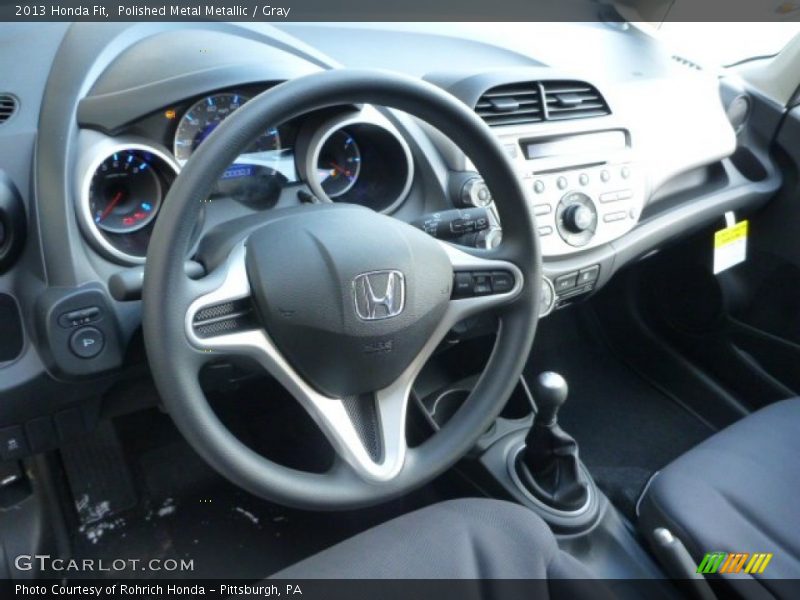 Polished Metal Metallic / Gray 2013 Honda Fit