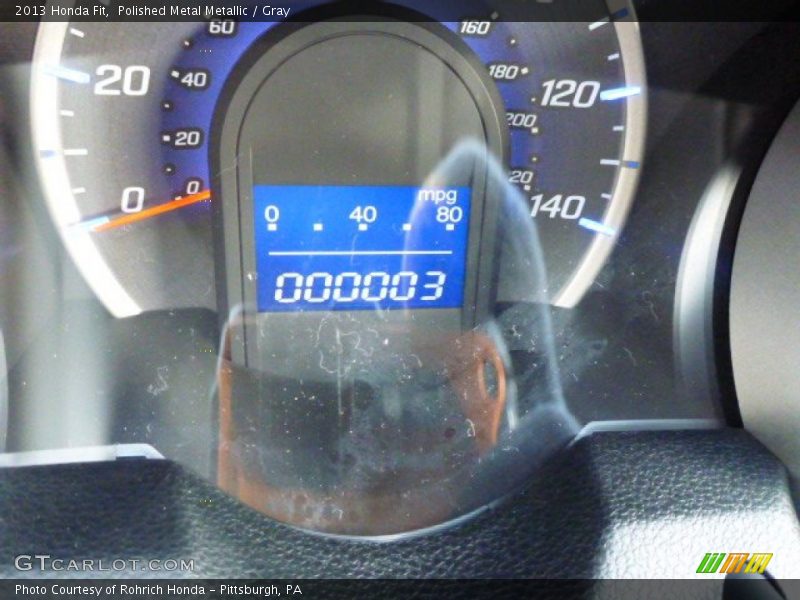 Polished Metal Metallic / Gray 2013 Honda Fit