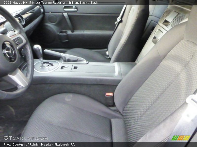 Brilliant Black / Black 2008 Mazda MX-5 Miata Touring Roadster