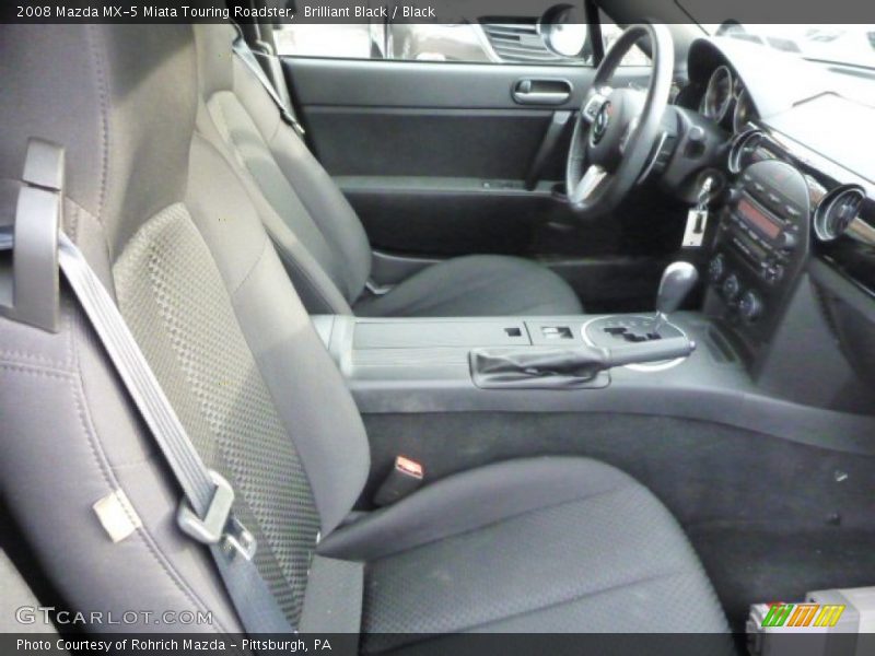 Brilliant Black / Black 2008 Mazda MX-5 Miata Touring Roadster