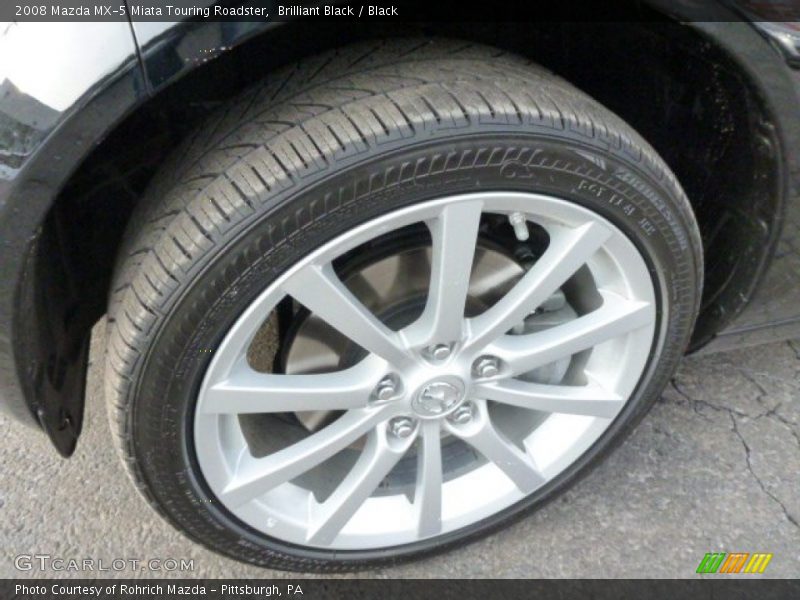 Brilliant Black / Black 2008 Mazda MX-5 Miata Touring Roadster