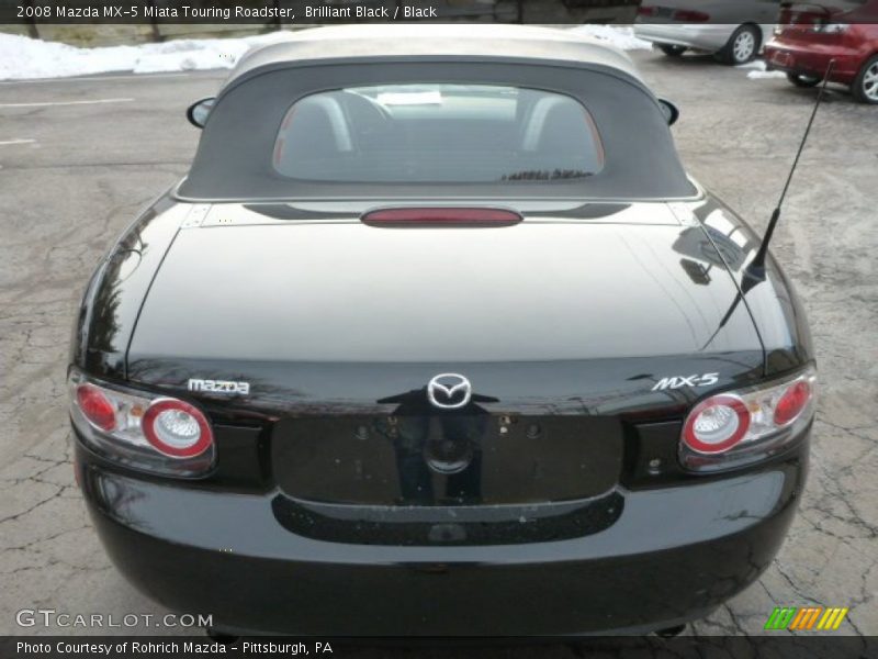 Brilliant Black / Black 2008 Mazda MX-5 Miata Touring Roadster