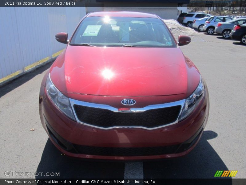 Spicy Red / Beige 2011 Kia Optima LX