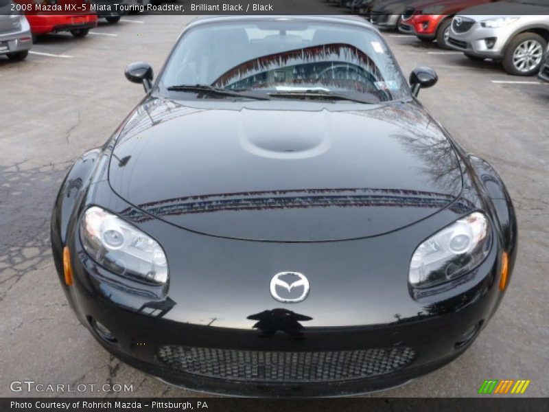 Brilliant Black / Black 2008 Mazda MX-5 Miata Touring Roadster