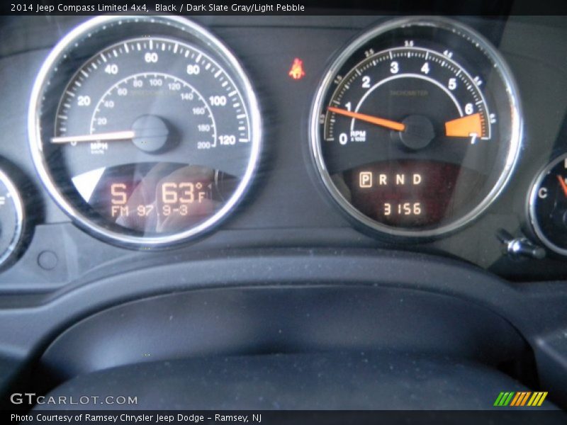 Black / Dark Slate Gray/Light Pebble 2014 Jeep Compass Limited 4x4