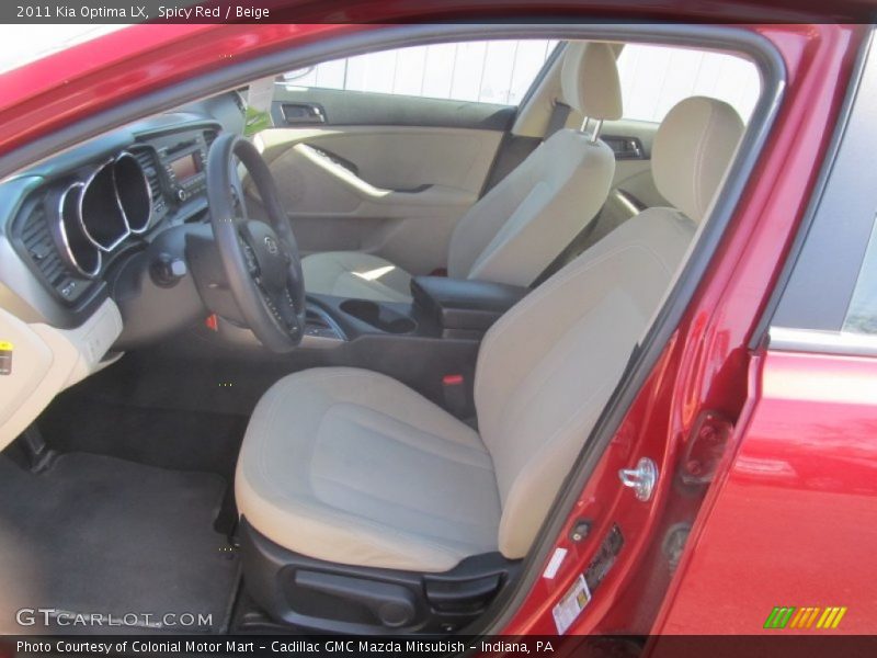 Spicy Red / Beige 2011 Kia Optima LX