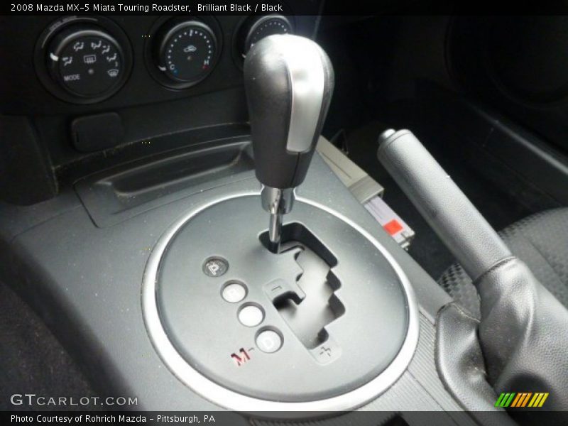Brilliant Black / Black 2008 Mazda MX-5 Miata Touring Roadster