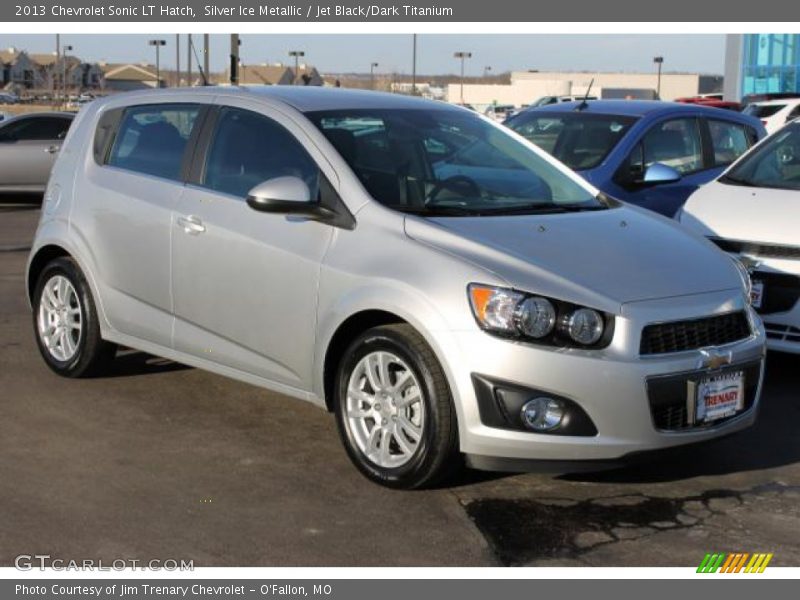 Silver Ice Metallic / Jet Black/Dark Titanium 2013 Chevrolet Sonic LT Hatch