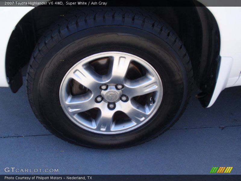 Super White / Ash Gray 2007 Toyota Highlander V6 4WD