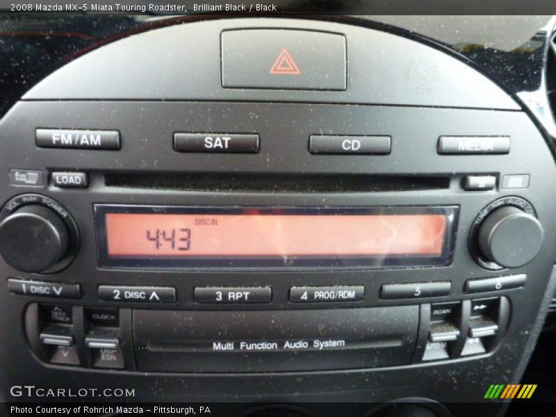 Brilliant Black / Black 2008 Mazda MX-5 Miata Touring Roadster