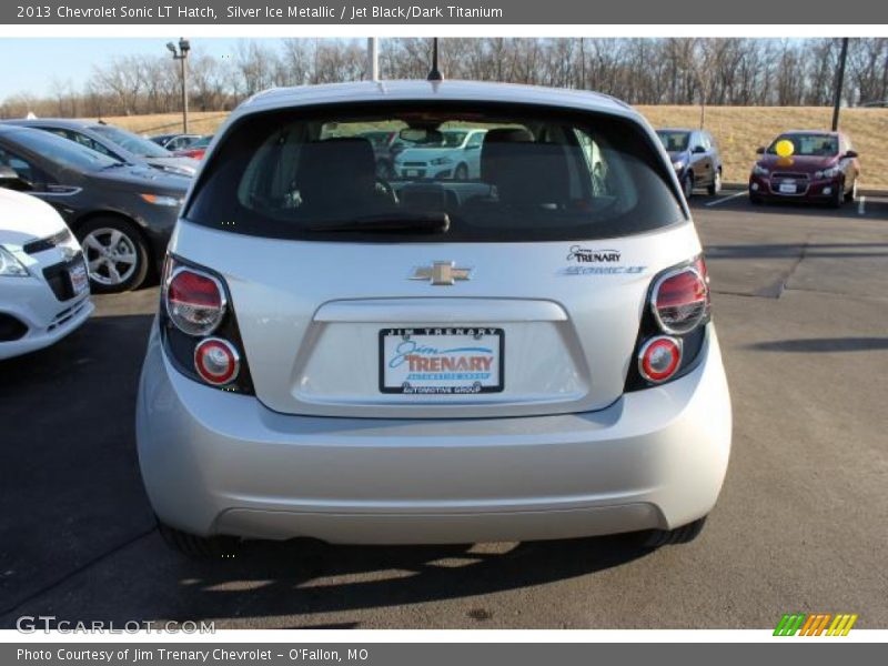 Silver Ice Metallic / Jet Black/Dark Titanium 2013 Chevrolet Sonic LT Hatch