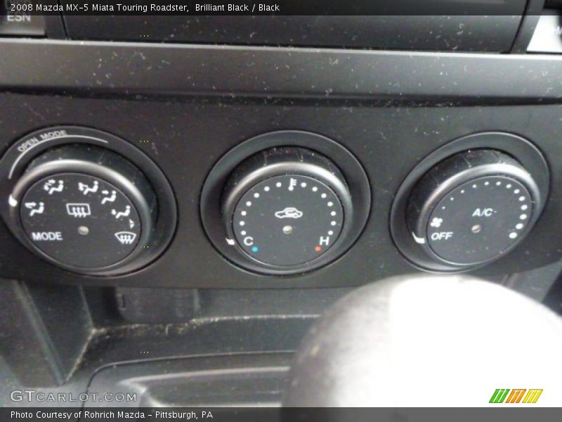 Brilliant Black / Black 2008 Mazda MX-5 Miata Touring Roadster
