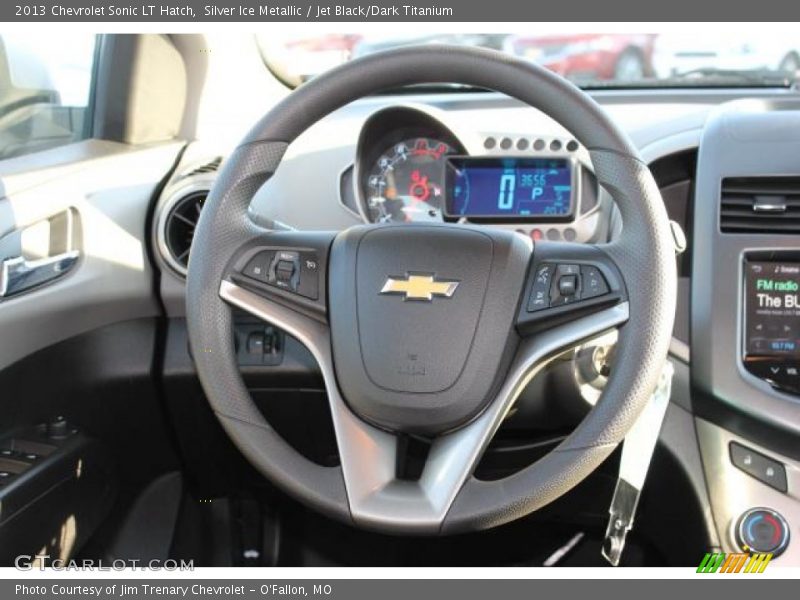 Silver Ice Metallic / Jet Black/Dark Titanium 2013 Chevrolet Sonic LT Hatch