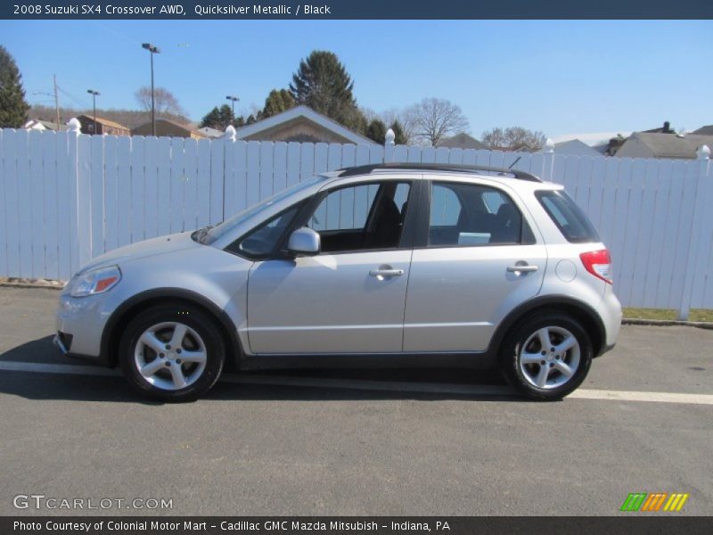 Quicksilver Metallic / Black 2008 Suzuki SX4 Crossover AWD