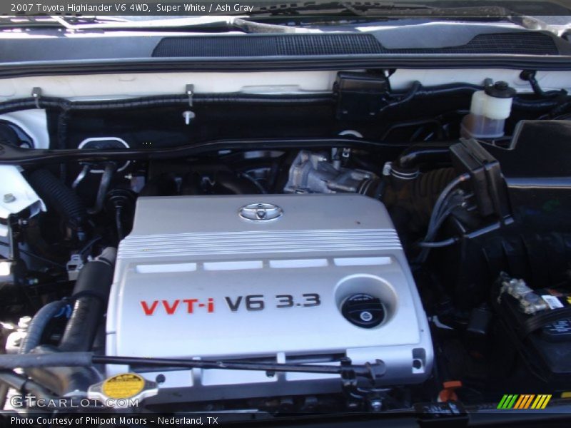 Super White / Ash Gray 2007 Toyota Highlander V6 4WD