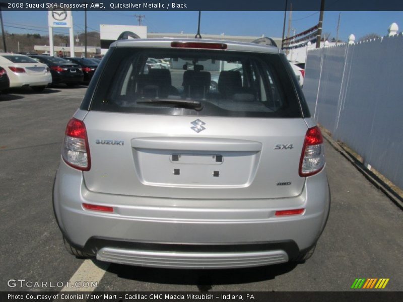Quicksilver Metallic / Black 2008 Suzuki SX4 Crossover AWD