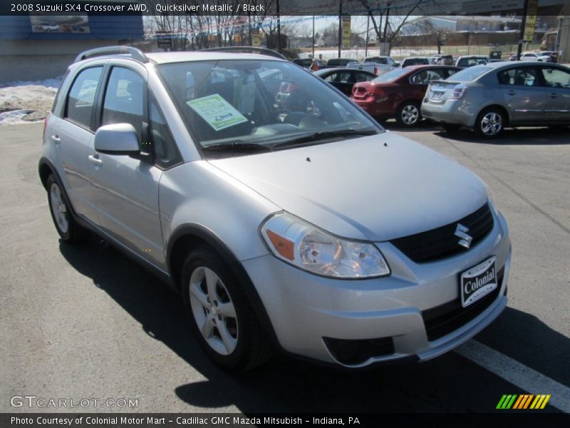 Quicksilver Metallic / Black 2008 Suzuki SX4 Crossover AWD