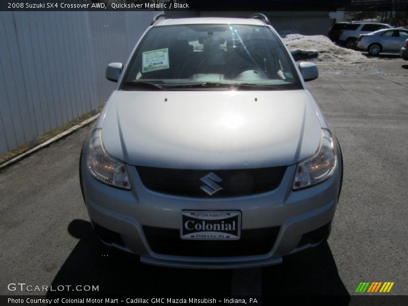 Quicksilver Metallic / Black 2008 Suzuki SX4 Crossover AWD