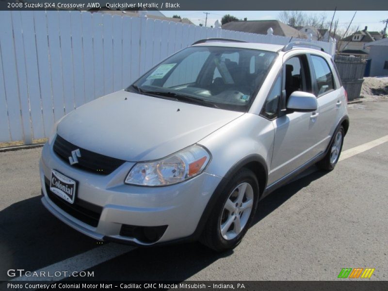 Quicksilver Metallic / Black 2008 Suzuki SX4 Crossover AWD