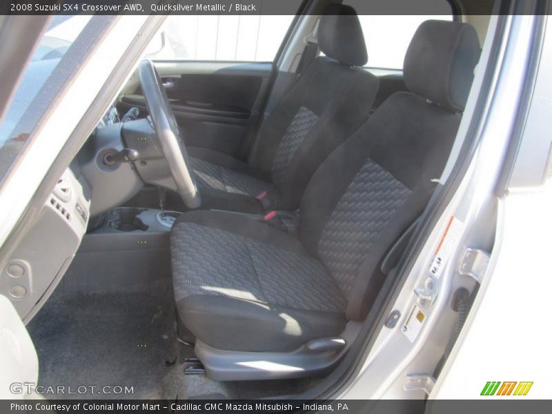 Quicksilver Metallic / Black 2008 Suzuki SX4 Crossover AWD