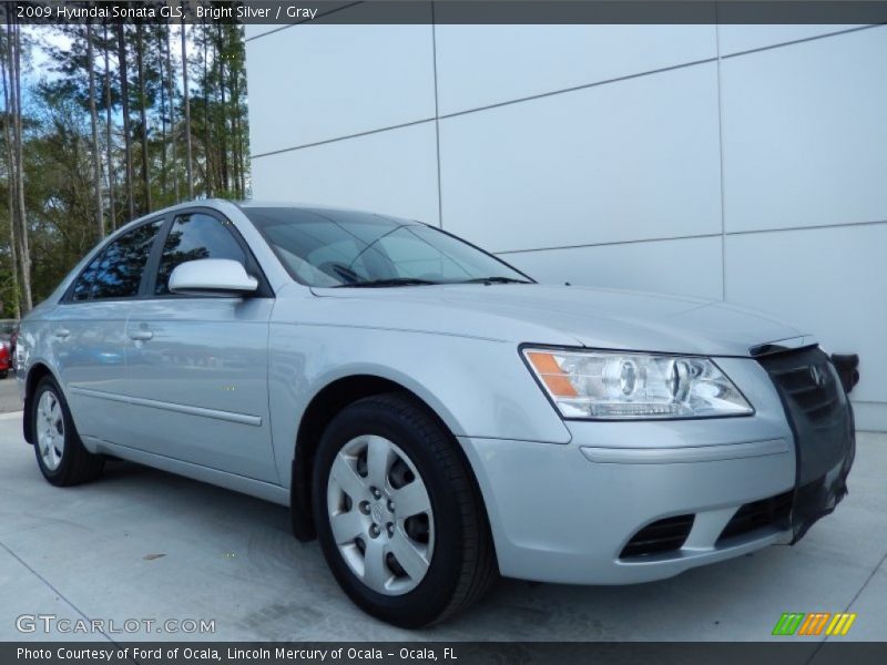 Bright Silver / Gray 2009 Hyundai Sonata GLS