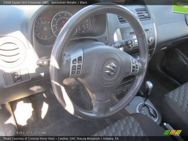 Quicksilver Metallic / Black 2008 Suzuki SX4 Crossover AWD