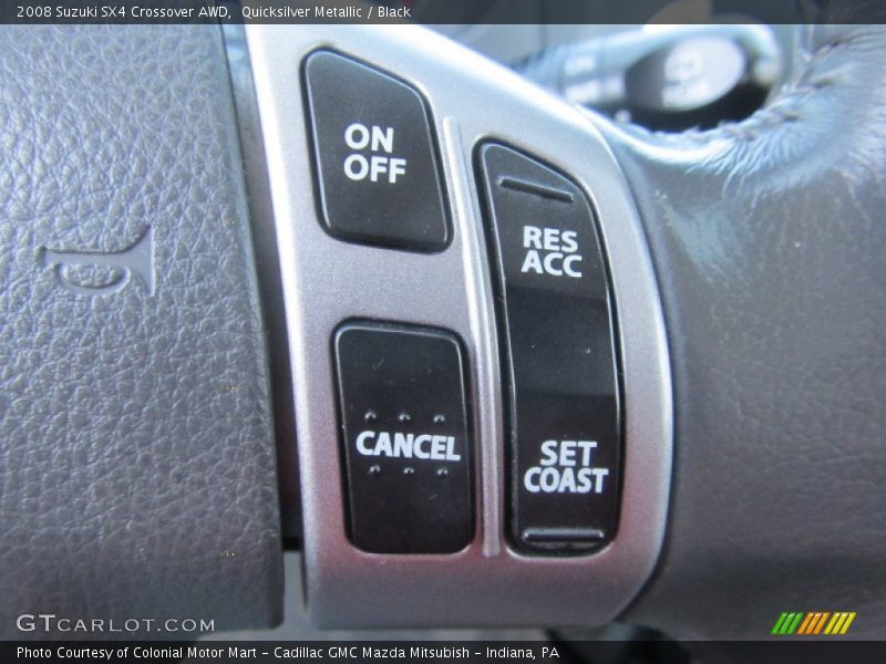 Quicksilver Metallic / Black 2008 Suzuki SX4 Crossover AWD