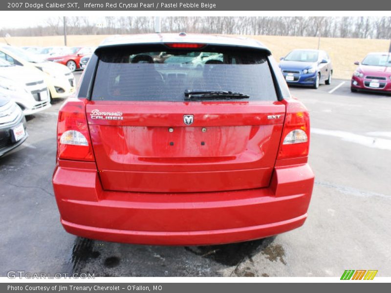 Inferno Red Crystal Pearl / Pastel Pebble Beige 2007 Dodge Caliber SXT