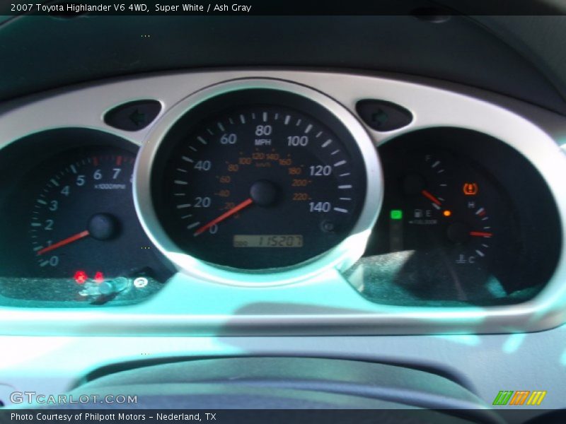Super White / Ash Gray 2007 Toyota Highlander V6 4WD
