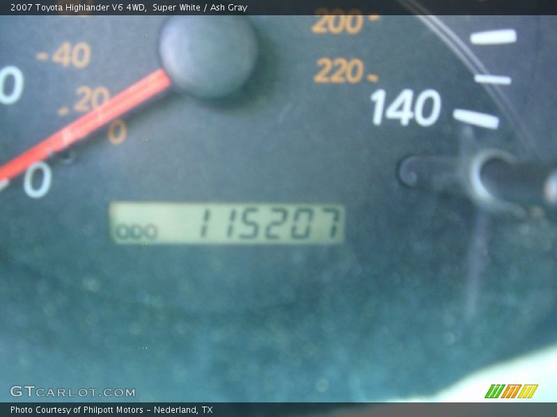 Super White / Ash Gray 2007 Toyota Highlander V6 4WD
