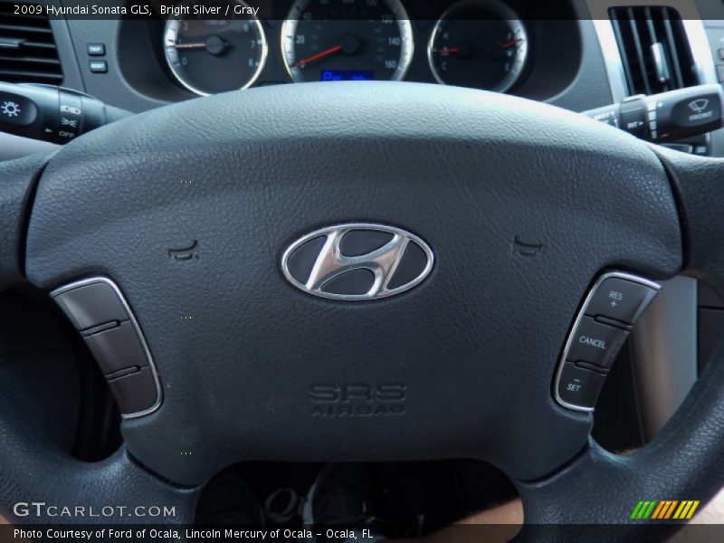 Bright Silver / Gray 2009 Hyundai Sonata GLS