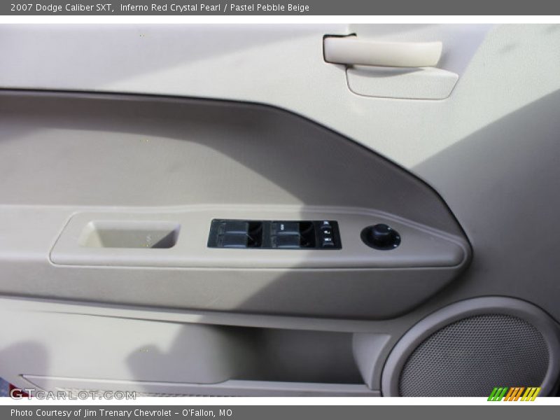 Inferno Red Crystal Pearl / Pastel Pebble Beige 2007 Dodge Caliber SXT