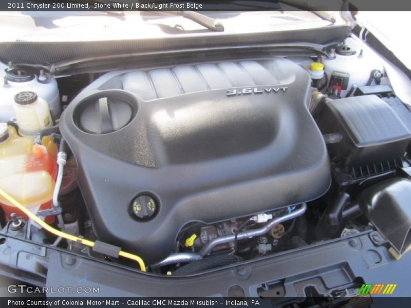 Stone White / Black/Light Frost Beige 2011 Chrysler 200 Limited