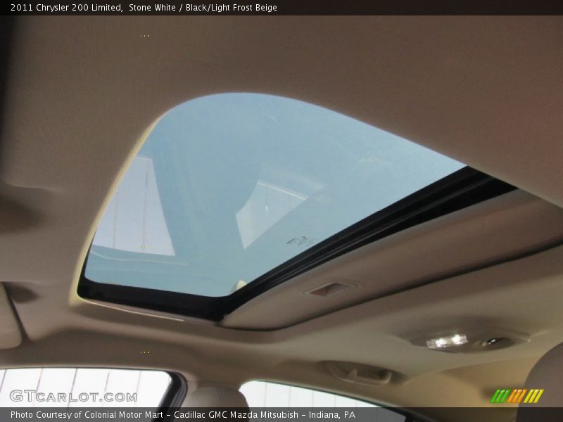 Stone White / Black/Light Frost Beige 2011 Chrysler 200 Limited