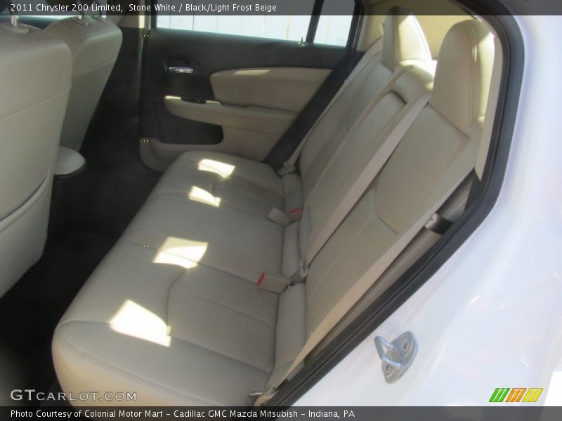 Stone White / Black/Light Frost Beige 2011 Chrysler 200 Limited