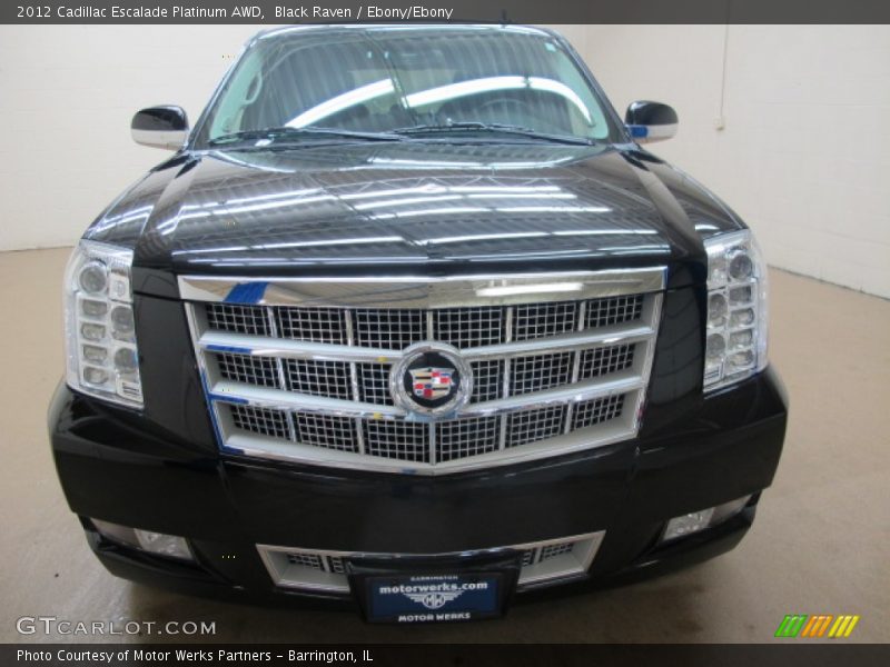 Black Raven / Ebony/Ebony 2012 Cadillac Escalade Platinum AWD