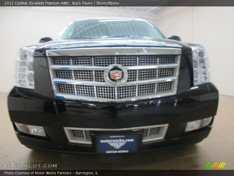 Black Raven / Ebony/Ebony 2012 Cadillac Escalade Platinum AWD