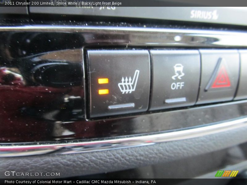 Stone White / Black/Light Frost Beige 2011 Chrysler 200 Limited