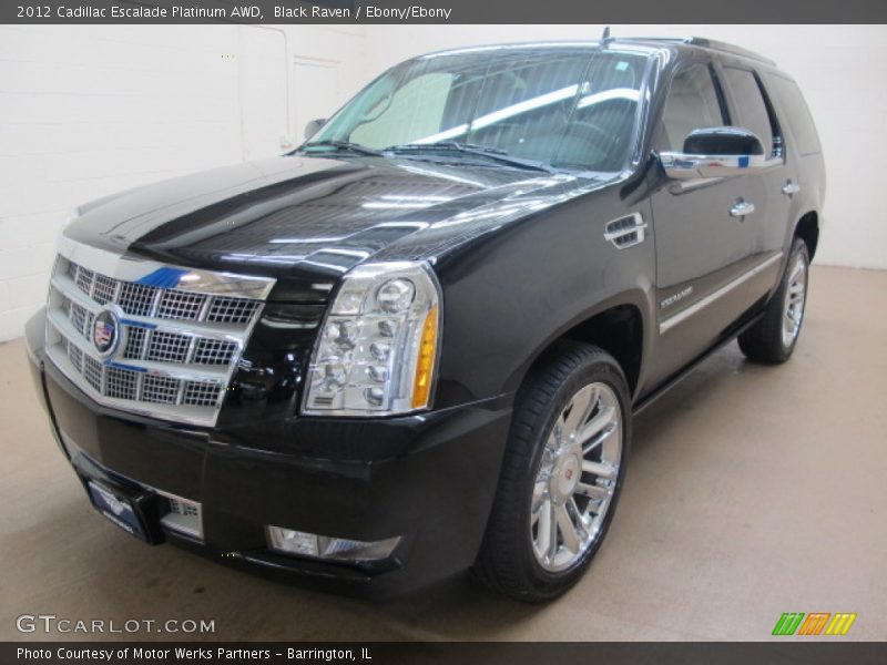 Black Raven / Ebony/Ebony 2012 Cadillac Escalade Platinum AWD