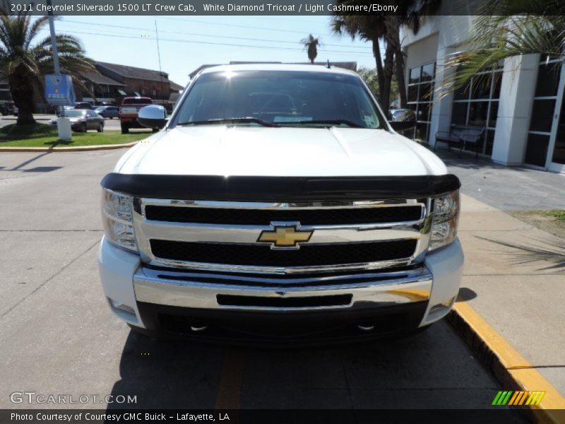 White Diamond Tricoat / Light Cashmere/Ebony 2011 Chevrolet Silverado 1500 LT Crew Cab