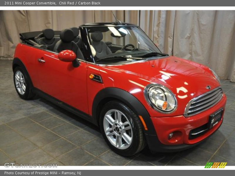 Chili Red / Carbon Black 2011 Mini Cooper Convertible