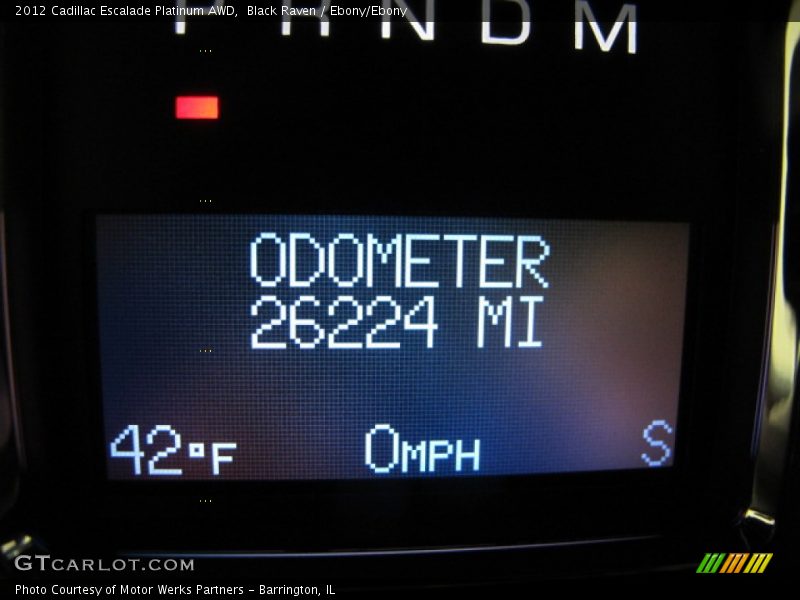Black Raven / Ebony/Ebony 2012 Cadillac Escalade Platinum AWD