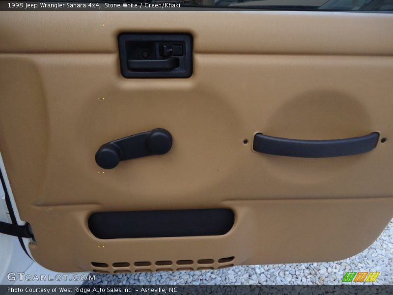 Stone White / Green/Khaki 1998 Jeep Wrangler Sahara 4x4