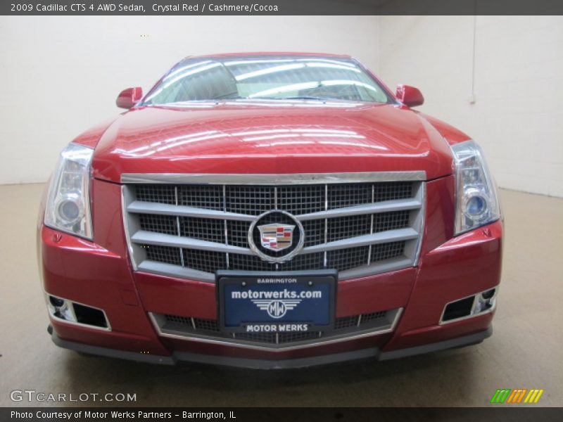 Crystal Red / Cashmere/Cocoa 2009 Cadillac CTS 4 AWD Sedan